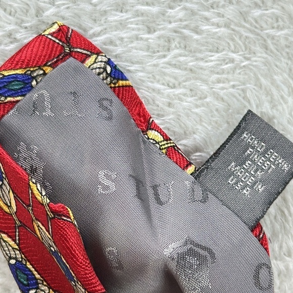 Robert Talbott Studio Hand Sewn Made In America Silk Tie 60.5” long - Picture 7 of 7
